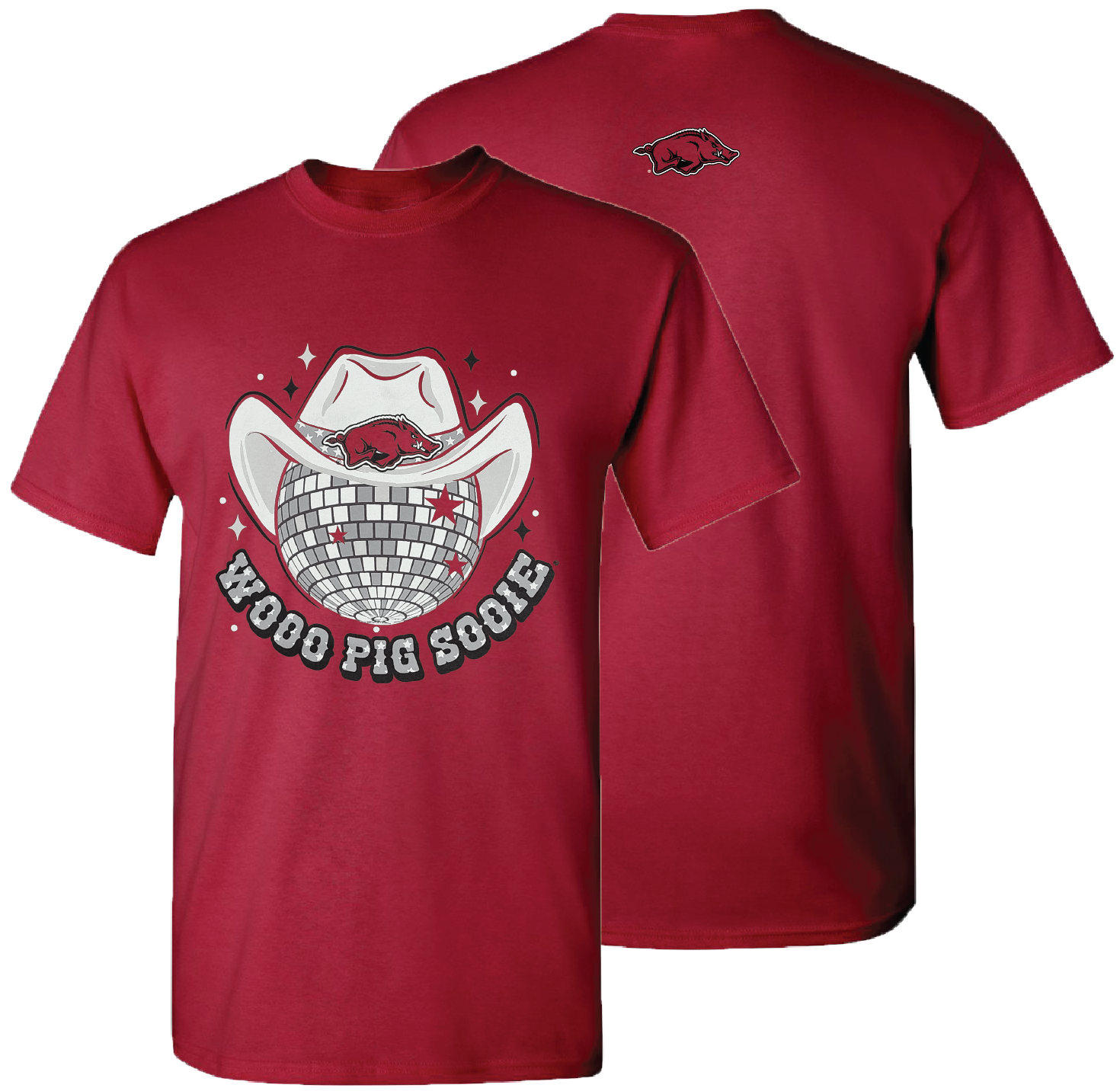 Arkansas Woo Pig Sooie Disco Hat T-Shirt