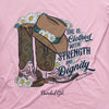Cherished Girl Strength Boots Cowgirl Faith T-Shirt
