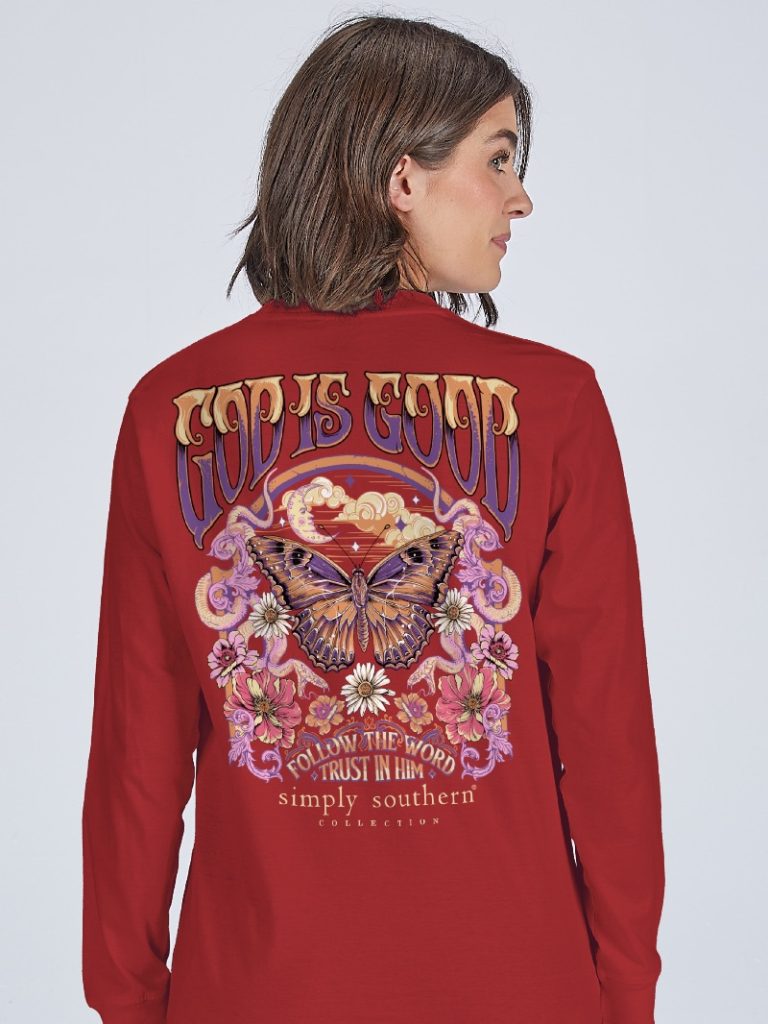 Simply Southern God Is Good Follow Long Sleeve T-Shirt