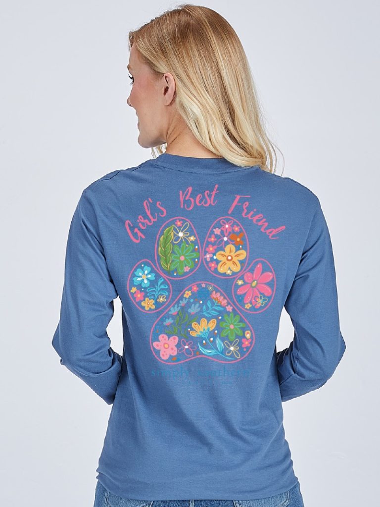 Simply Southern Best Friend Paw Long Sleeve T-Shirt