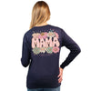 Simply Southern Leopard Mama Flowers Long Sleeve T-Shirt