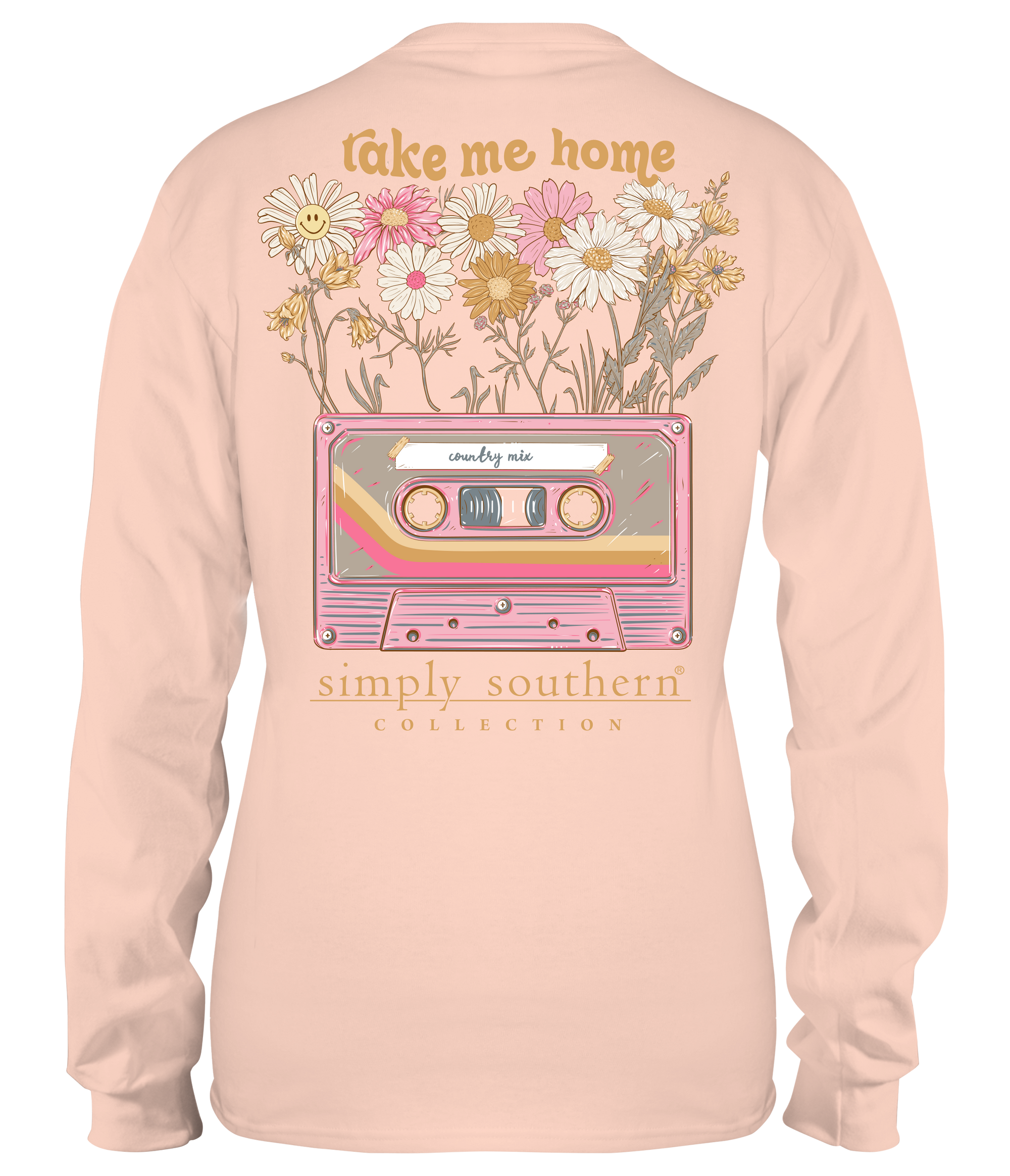 Simply Southern Tape Flowers Long Sleeve T-Shirt