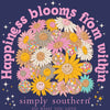Simply Southern Happiness Blooms Long Sleeve T-Shirt