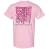Southern Couture Classic Breast Cancer Ribbon Flag T-Shirt
