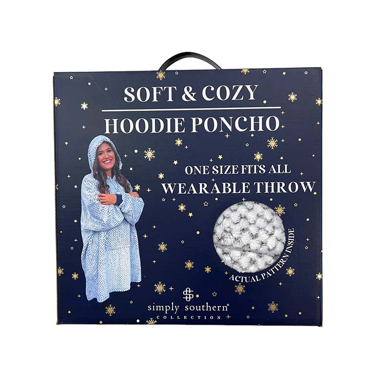 Simply Southern Ultra Soft Pullover Hoodie Poncho Wearable Blanket T-Shirt