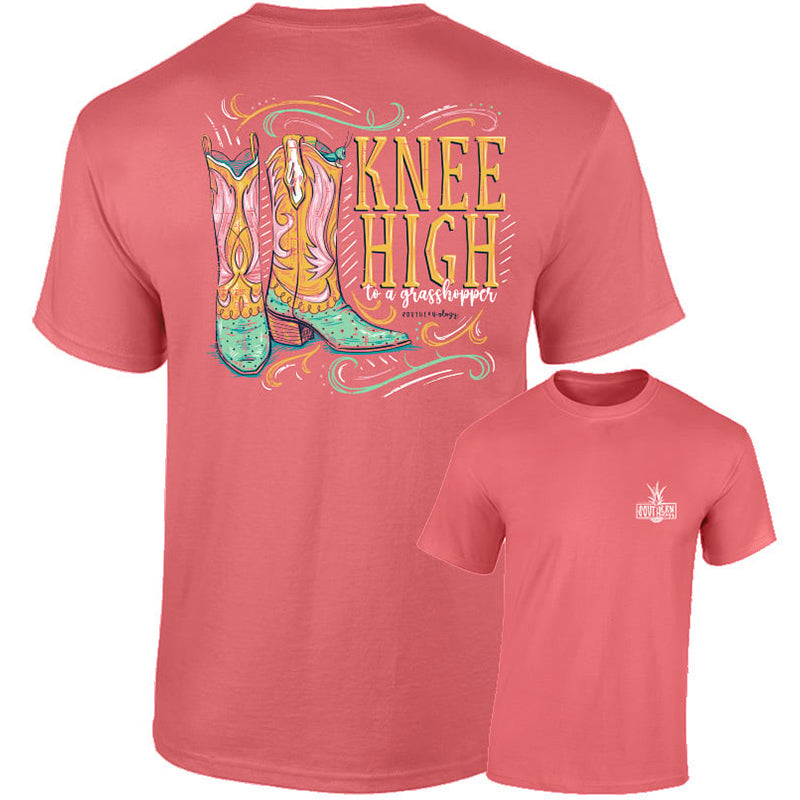 Southernology Boot Knee High to a Grasshopper Comfort Colors T-Shirt