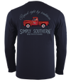 Simply Southern Raised Right Truck Unisex Long Sleeve T-Shirt