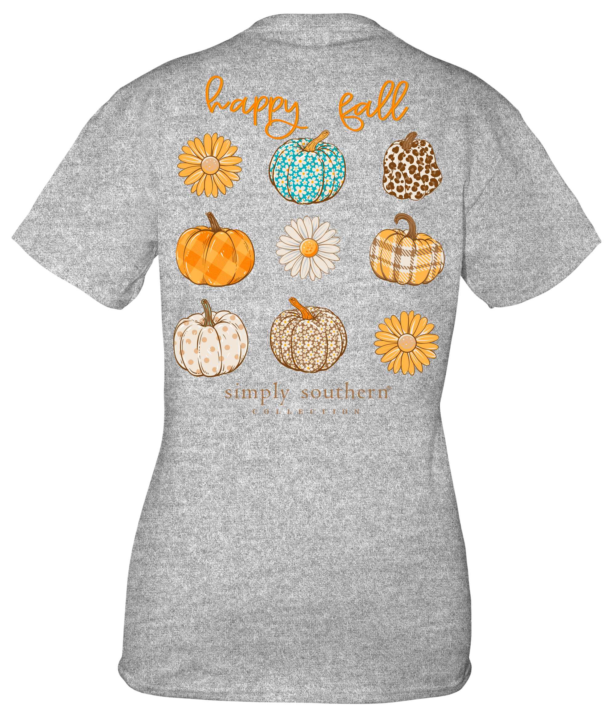 SALE Simply Southern Happy Fall Pumpkins Patterns T-Shirt