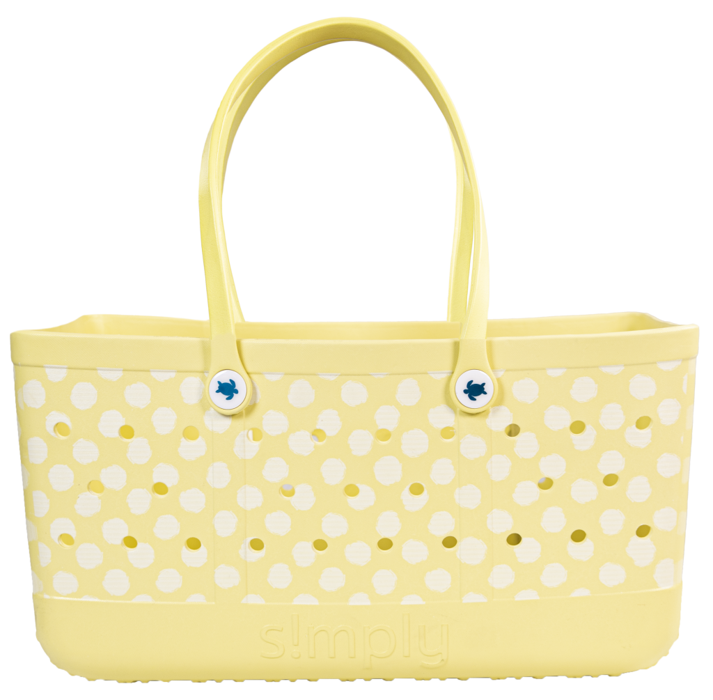 Simply Southern Dots Beach Waterproof Washable Utility Tote Bag