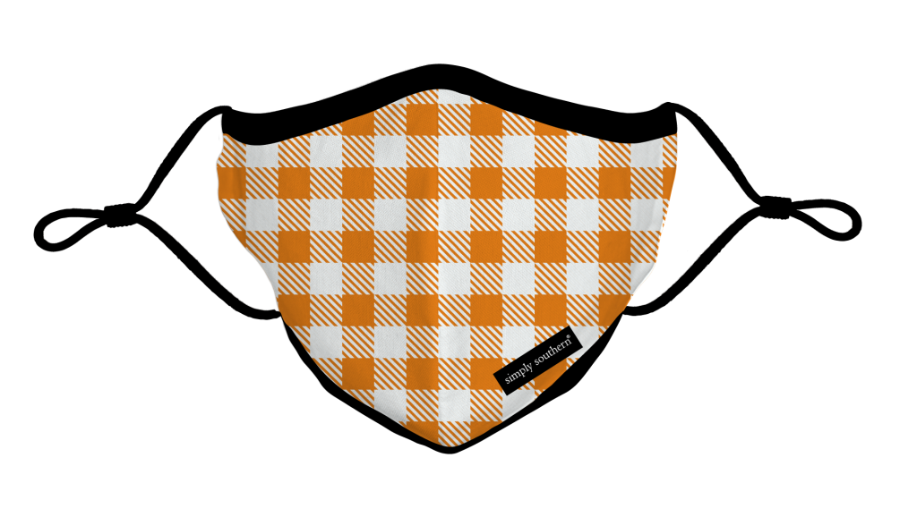 Simply Southern Preppy Fall Gingham Protective Mask