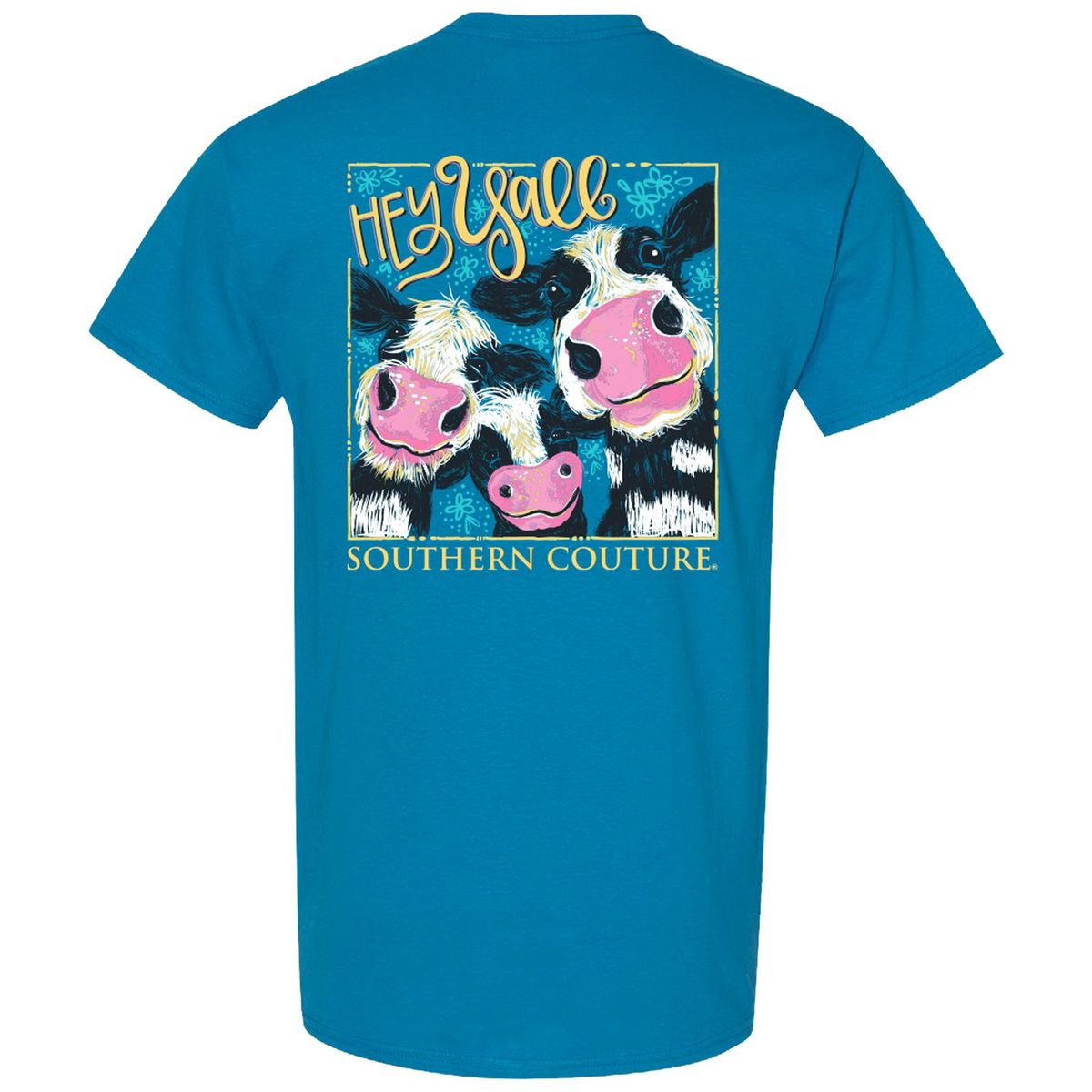 Southern Couture Classic Hey Y'All Cows T-Shirt