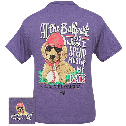Girlie Girl Originals Baseball Softball Ballpark Puppy T-Shirt