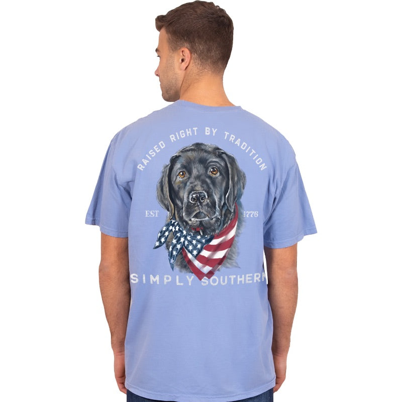 SALE Simply Southern Raised Right Dog Unisex Comfort Colors T-Shirt