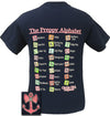 Girlie Girl Original The Preppy Alphabet Anchors Bows Teacher Daycare Comfort Color Bright T Shirt