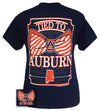 Auburn Tigers War Eagle Tied To Prep Bow Bright T-Shirt - SimplyCuteTees