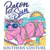 Southern Couture Classic Bacon in the Sun Pig T-Shirt