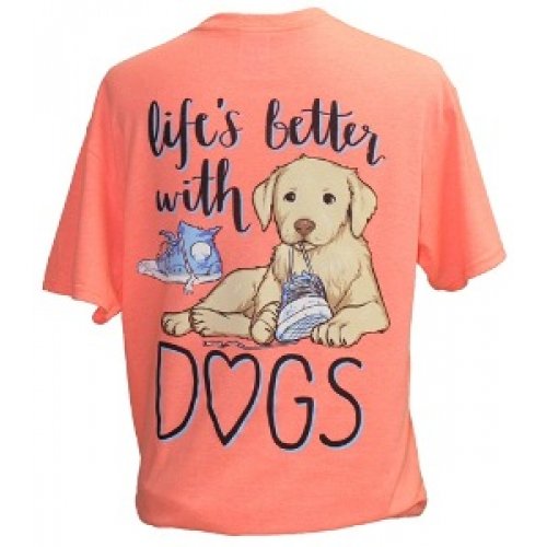 Southern Attitude Preppy Life's Better With Dogs T-Shirt