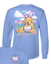 Southern Attitude Easter Basket Dog Long Sleeve T-Shirt