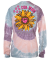 SALE Simply Southern Fur Mom Sunflower Tie Dye Long Sleeve T-Shirt