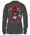 SALE Simply Southern Preppy Merry &amp; Tired Holiday Long Sleeve T-Shirt