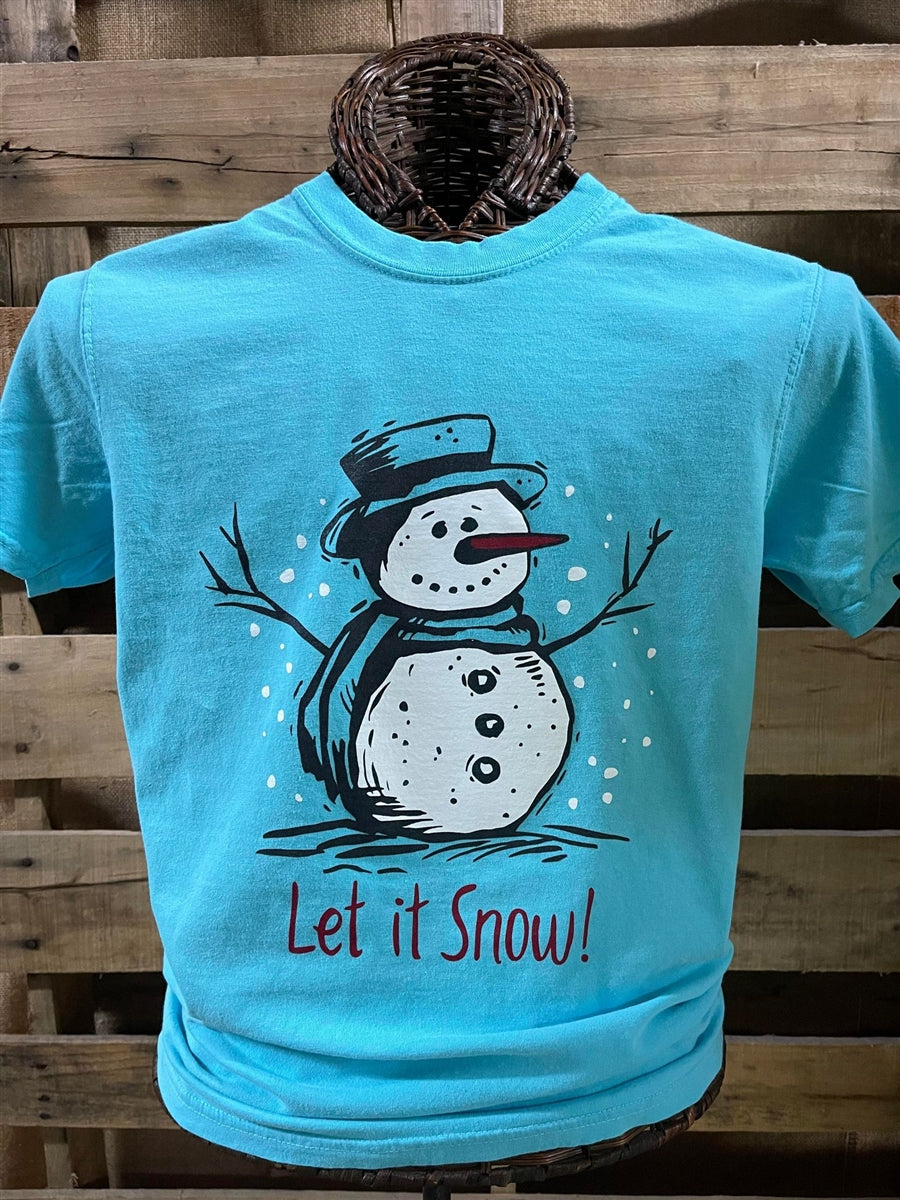 Southern Chics Let It Snow Holiday Comfort Colors T-Shirt