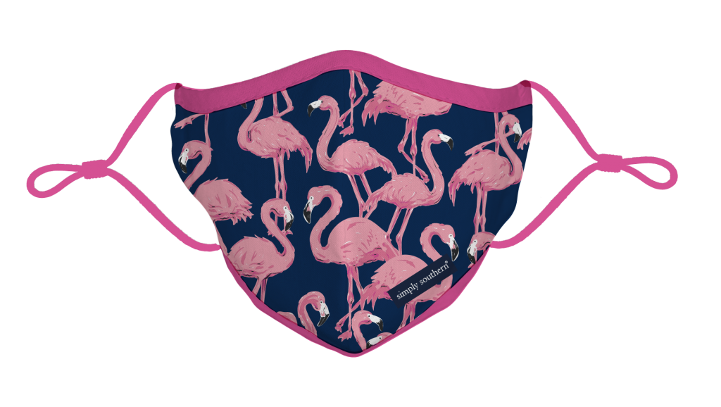 Simply Southern Preppy Flamingo Protective Mask