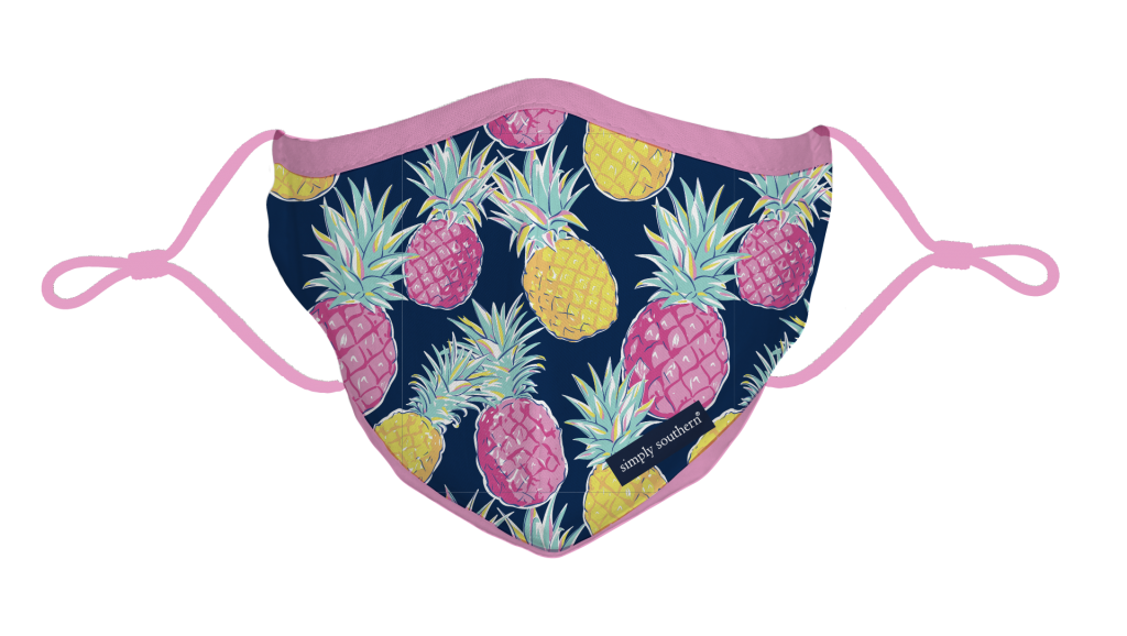 Simply Southern Preppy Pineapple Protective Mask