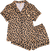 Simply Southern Leopard Button PJ Shorts & T-Shirt Set