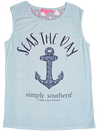 Simply Southern Preppy Rope Anchor Beach Tank Top