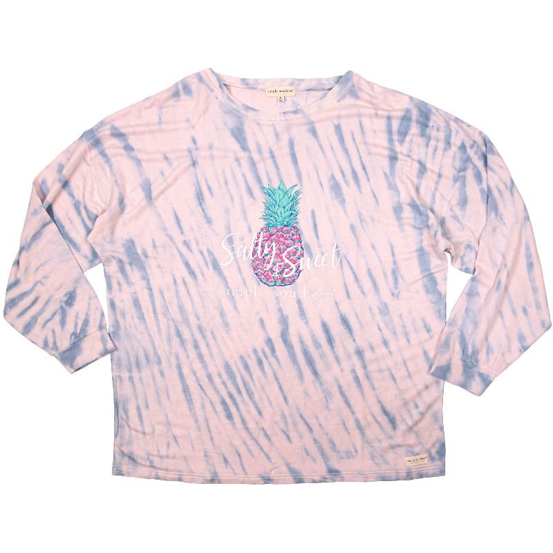 Simply Southern Pineapple Super Soft Pullover Long Sleeve T-Shirt