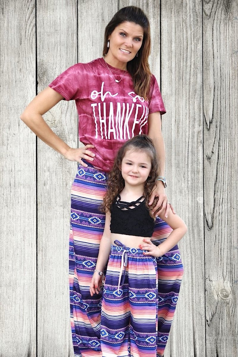 Mommy & Me Baby Youth Aztec Printed Pajama Pants