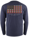 SALE Simply Southern USA Flag Raven Unisex Long Sleeve T-Shirt