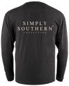 SALE Simply Southern Logo Obsidian Unisex Long Sleeve T-Shirt