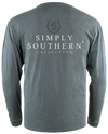 SALE Simply Southern Logo Storm Unisex  Long Sleeve T-Shirt