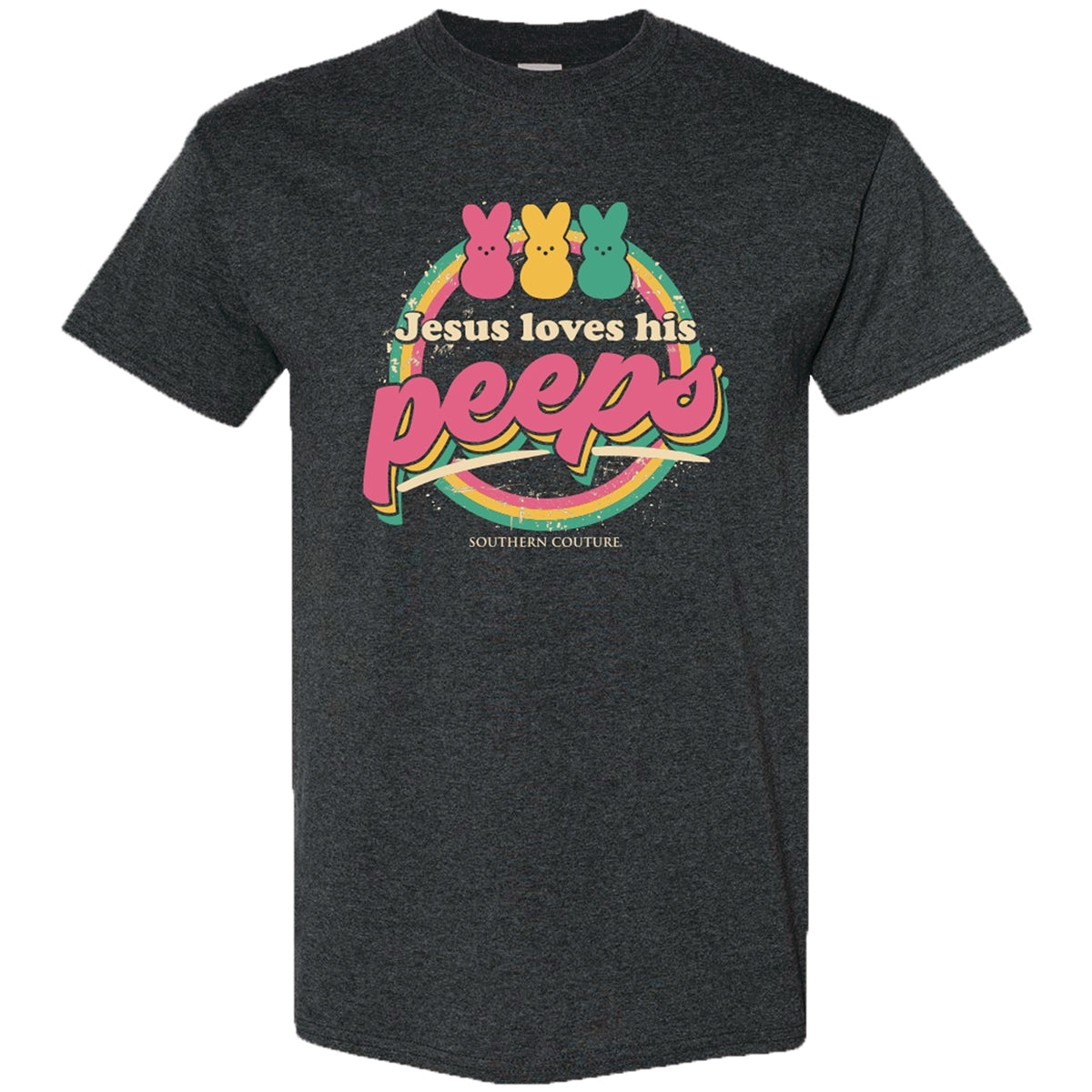 Southern Couture Soft Collection Loves His Peeps Easter T-Shirt