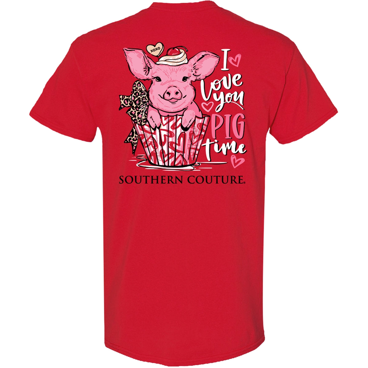 Southern Couture Classic I Love You Pig Time T-Shirt