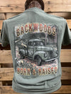 Backwoods Born &amp; Raised Truck &amp; Barn Comfort Colors Unisex T-Shirt