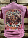Backwoods Born &amp; Raised Deer Comfort Colors Unisex Bright T Shirt