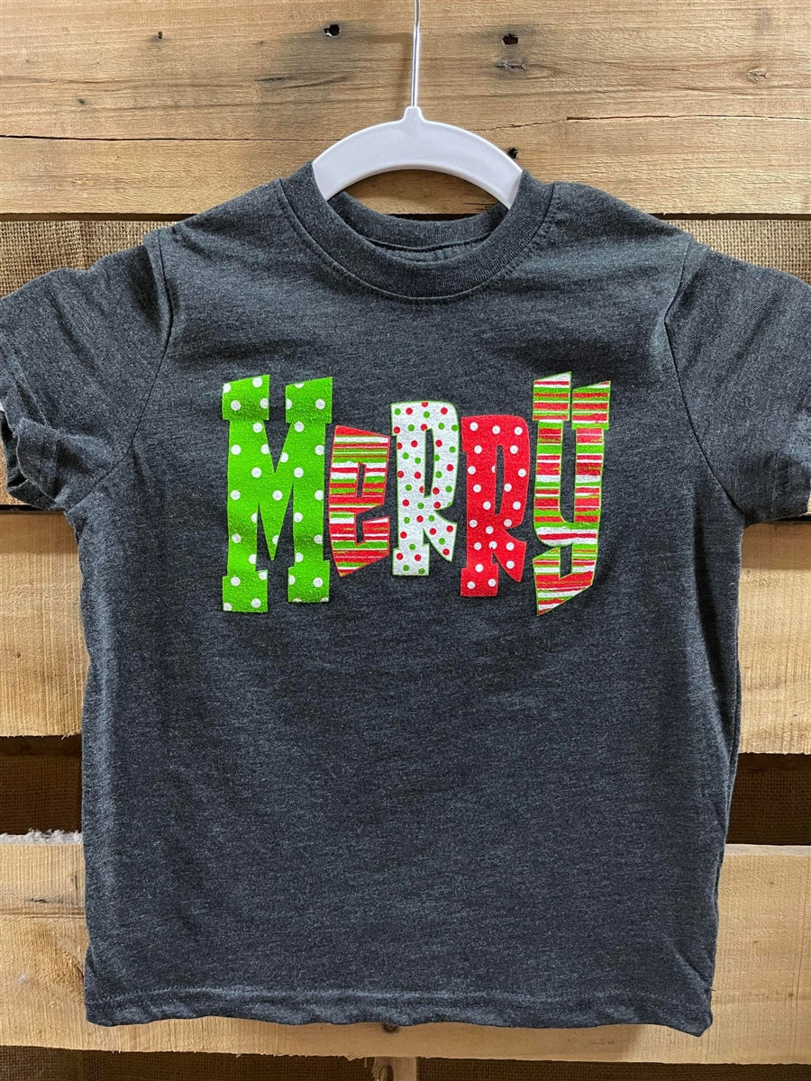 Southern Chics Christmas Holiday Merry Toddler Youth Bright T Shirt