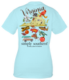 Simply Southern Preppy Virginia Ice Blue T-Shirt