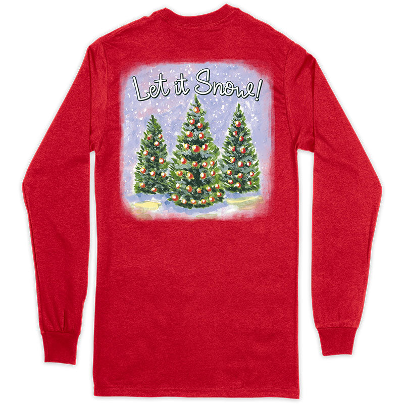 SALE Southern Couture Classic Let It Snow Holiday Long Sleeve T-Shirt
