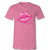 Sassy Frass XOXO Glitter Lips V-Neck Canvas T-Shirt