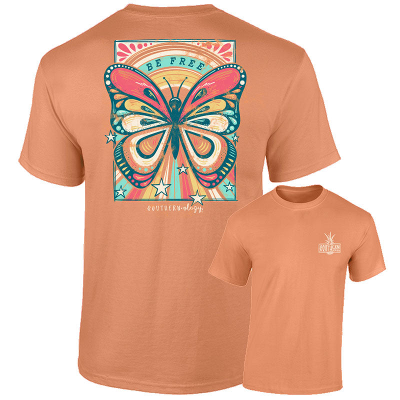 Southernology Be Free Butterfly Comfort Colors T-Shirt