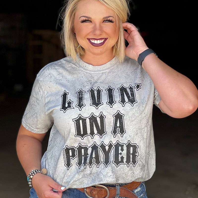 Texas True Threads Livin' On A Prayer Comfort Colors T-Shirt
