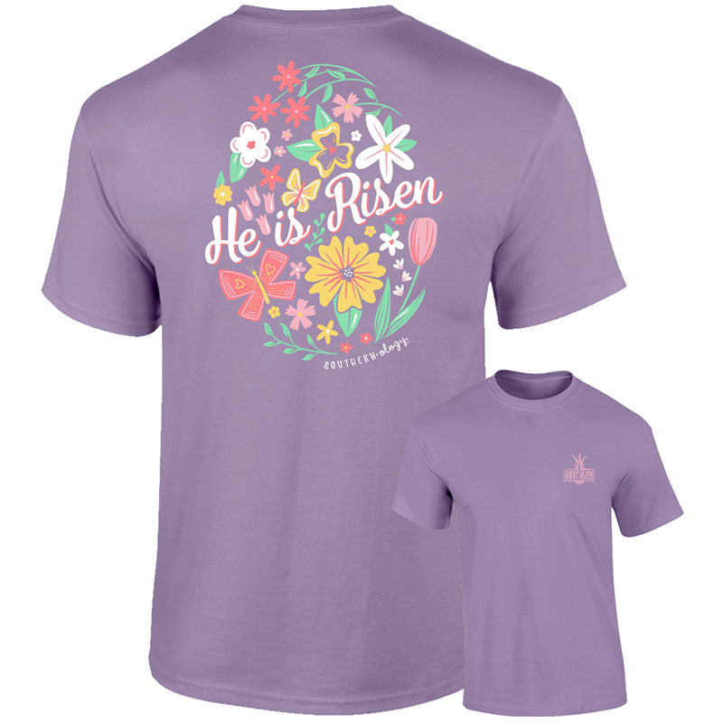 Sale Southernology He is Risen Easter Comfort Colors T-Shirt