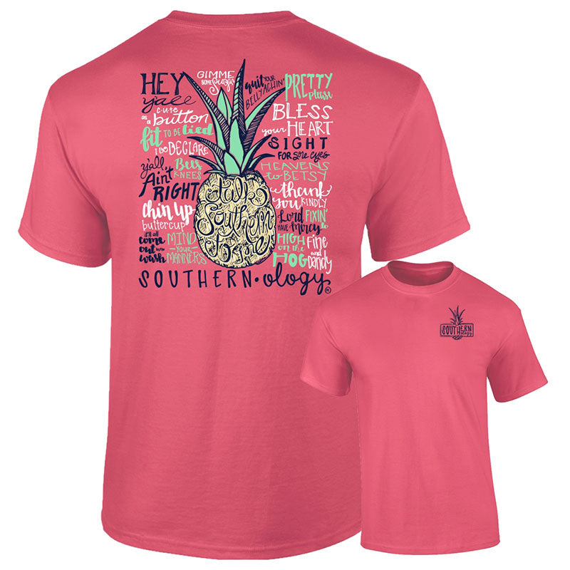 Southernology Talk Southern to Me Pineapple Comfort Colors T-Shirt