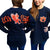 Auburn Tigers War Eagle Women's Logo Sweeper Long Sleeve Oversized Top Shirt - SimplyCuteTees