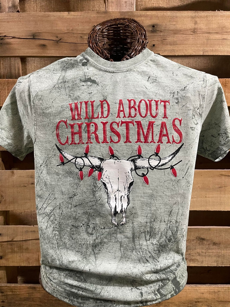 Southern Chics Wild About Christmas Comfort Colors T-Shirt