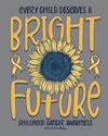 Southernology Childhood Cancer Bright Future Comfort Colors T-Shirt