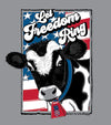 Southernology Freedom Ring Cow USA Comfort Colors T-Shirt